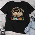 Adventure Begins At Your Library Summer Reading 2024 Groovy Women T-shirt Personalized Gifts