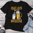 Alles Gute Zum Erstenatertag Beer Dad Baby Father T-shirt Frauen Lustige Geschenke