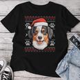 Appenzeller Nikolausmütze Weihnachten Lustig Hund Mama Papa T-shirt Frauen Lustige Geschenke