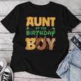 Aunt Of The Birthday Boy Lion Family Matching Women T-shirt Funny Gifts