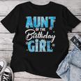 Aunt Of The Birthday Girl Family Snowflakes Winter Party Women T-shirt Unique Gifts