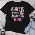 Auntie Of The Birthday Girl Farm Cow 1 St Birthday Girl Women T-shirt Funny Gifts