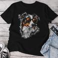 Australian Shepherd Sonnenbrille Lustig Hund Mama Papa T-shirt Frauen Lustige Geschenke