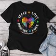 Autism Awareness Teacher Heart Teach Hope Love Inspire Hand Women T-shirt Unique Gifts
