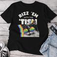 Autism Rizz Em With The Tism Meme Autistic Cat Rainbow Women T-shirt Funny Gifts