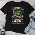 Autism Mom Doesn't Come With A Manual Autism Awareness Women Women T-shirt Unique Gifts