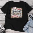 Baseball Grandma Leopard Print Baseball Sports Player Women T-shirt Unique Gifts
