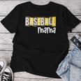 Baseball Mama Yellow Leopard Print Baseball Mom Gear Sports Women T-shirt Unique Gifts