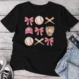Baseball Mom Coquette Girls Baseball Mama Women T-shirt Funny Gifts