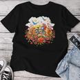 Bicycle Through A Field Of Flowers Idea Creative Inspiration Women T-shirt Funny Gifts