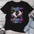 Big Sister Of The Birthday Girl Rolling Skate Family Party Women T-shirt Unique Gifts