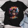 Black Queen Dripping Afro Melanin Junenth Women T-shirt Funny Gifts