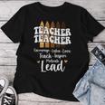 Black Teacher Melanin Crayons Black History Month Teacher Women T-shirt Personalized Gifts