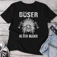 Böser Alter Mannatertagintage Opa Papa Indianer Tomahawk T-shirt Frauen Lustige Geschenke