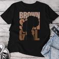 Brown Skin Girl Black Melanin Black History Junenth Women Women T-shirt Personalized Gifts