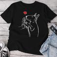 Bull Terrier Love Dogs Mum Female Dog T-shirt Frauen Lustige Geschenke