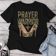 Camo Heels Prayer Warrior Faith-Inspired Christian Women T-shirt Unique Gifts