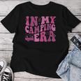 In My Camping Era Retro Pink Groovy Style For Women Women T-shirt Personalized Gifts
