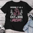 Cat And Dog Mom Fur Mama Mother's Day Women T-shirt Funny Gifts
