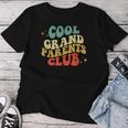 Cool Grandparent Club Vintage Grandpa Grandma Family Women T-shirt Personalized Gifts