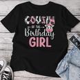 Cousin Of The Birthday Girl Farm Cow 1 St Birthday Girl Women T-shirt Funny Gifts