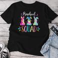 Cute Bunnies Preschool Teacher Squad Easter Day Tie Dye Women T-shirt Funny Gifts