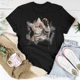 Cute Cat Torn Cloth For Cat Lover Cat Mom Cat Dad Women T-shirt Personalized Gifts