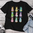 Cute Teacher Bunny Reading Book Outfit Happy Easter Teacher Women T-shirt Unique Gifts