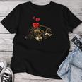 Dachshund Dog With Heartintage Dog Motif Women's T-shirt Frauen Lustige Geschenke