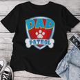 Dad Of The Birthday Boy Girl Dog Paw Family Matching Women T-shirt Funny Gifts