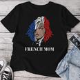 Damen Französische Wurzeln Mama Frankreich Flagge Pierced Woman Dreadlocks Frankreich T-shirt Frauen Lustige Geschenke