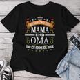 Damen Ich Habe Zwei Titel Mama & Oma Muttertag Spruch Geburtstag Mit-Ausschnitt T-shirt Frauen Lustige Geschenke