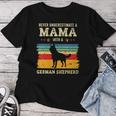 Damen Lustiger Deutscher Schäferhund Mama Haustier Besitzer K9 Polizei Hund Papa Mit-Ausschnitt T-shirt Frauen Lustige Geschenke