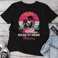 Damen Witzige Mom Muttertag Sprüche Tochter Mama Ist Meine Heldin Raglan T-shirt Frauen Lustige Geschenke