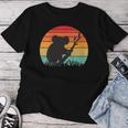 Damenintage Retro Koala Liebhaber Mama Papa Junge Mädchen Geburtstagsgeschenk Mit-Ausschnitt T-shirt Frauen Lustige Geschenke