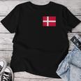 Denmark Flag Danmark Danish Flags Women's T-shirt Frauen Lustige Geschenke