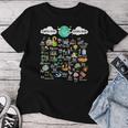 Earth Day Alphabet Teacher Student Environmental Support Women T-shirt Unique Gifts