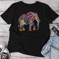 Elefant Buntes Mandala-Muster Afrikanisches Tier T-shirt Frauen Lustige Geschenke