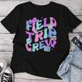 Field Trip Crew Groovy Field Day Last Day Of School Matching Women T-shirt Personalized Gifts