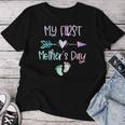 My First Mother's Day For New Mom Mother Pregnancy Tie Dye Women T-shirt Personalized Gifts