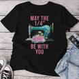 May The 14 Be With You Flower Sewing Machine Quilting Women T-shirt Funny Gifts