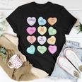 Teacher Valentines Day Teach Heart CandyWomen T-shirt Unique Gifts