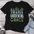 Gardening Grace Plant Name Gardener Garden Women T-shirt Funny Gifts