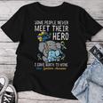 Gave Birth To My Hero Down Syndrome Awareness Mom Mama Women Women T-shirt Funny Gifts