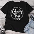 Girl's Trip 2024 Weekend Vacation Girls Trip Women T-shirt Personalized Gifts