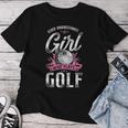 Golf Girl Vintage Never Underestimate A Girl Who Plays Golf Women T-shirt Unique Gifts