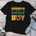 Grandma Of The Birthday Boy Lion Family Matching Women T-shirt Funny Gifts
