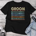 Groom Family Name Last Name Groom Women T-shirt Funny Gifts