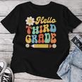 Groovy Hello Third Grade Back To School 3Rd Grade Boy Girl Women T-shirt Unique Gifts