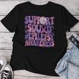 Groovy Purple Brain Flower Support Squad Epilepsy Awareness Women T-shirt Unique Gifts